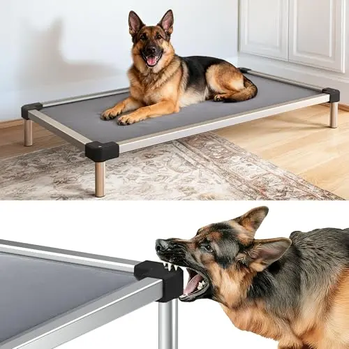 FXW TitanNest chew-proof elevated dog bed for large dogs