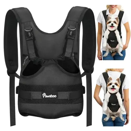 Pawaboo legs-out dog front carrier backpack with adjustable straps