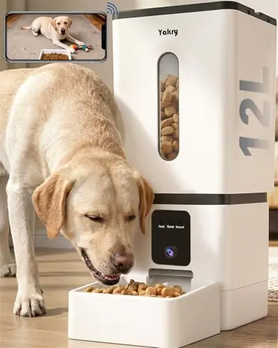 Yakry automatic dog feeder with HD camera and night vision