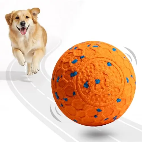 Fsitego orange interactive electronic dog ball that moves on its own