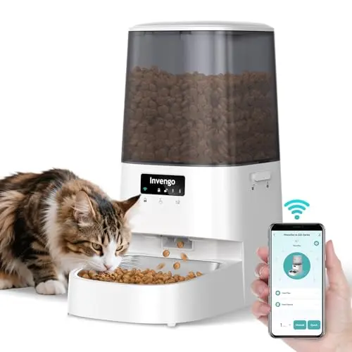 Invengo automatic cat feeder with smart app control