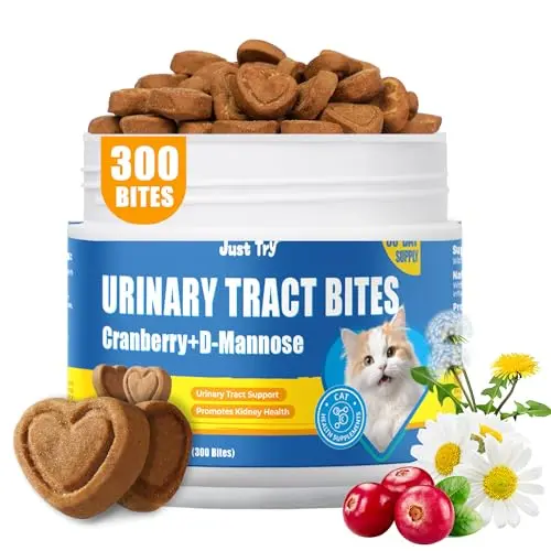Just Try urinary tract bites for cats in a bottle