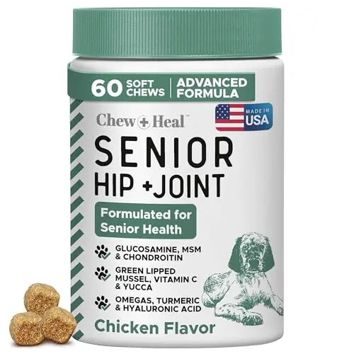 Chew + Heal Labs Senior Hip and Joint soft chews for dogs