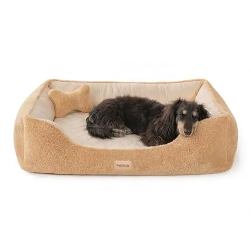 Tail&Tale reversible orthopedic dog bed with memory foam and bolster