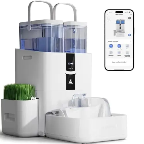 LALAHOME smart cat water fountain with app control