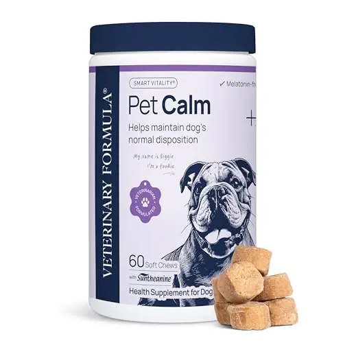 Veterinary Formula Pet Calm chews for dogs with L-Theanine