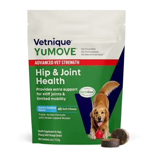 Yumove advanced vet strength hip and joint soft chews for dogs