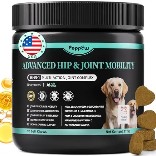POPPAW 15-in-1 Advanced Dog Joint Supplement chews
