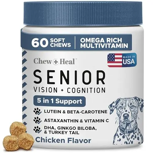 Chew + Heal Labs Senior Dog Vision and Cognition chews
