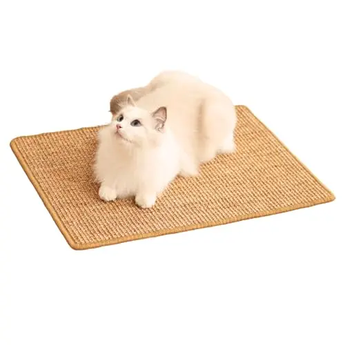 Minni-goods brown sisal cat scratching mat for indoor use