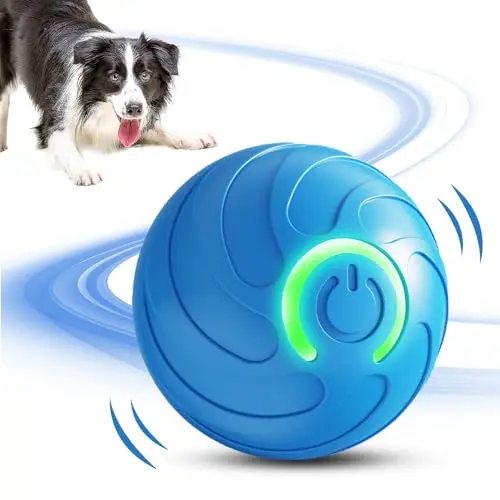 KEAOZA Interactive Dog Ball with LED light for small dogs