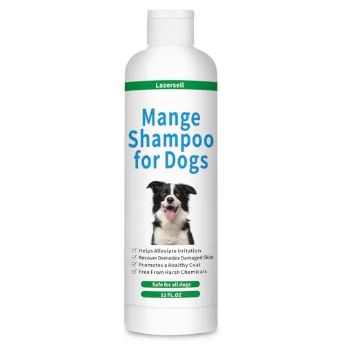 Lazersell extra strength mange shampoo for dogs with oatmeal and aloe