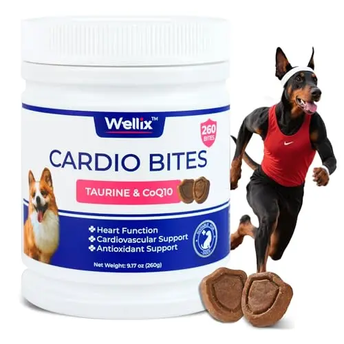 Wellix 260 Bites Cardio Taurine chews for dog heart health