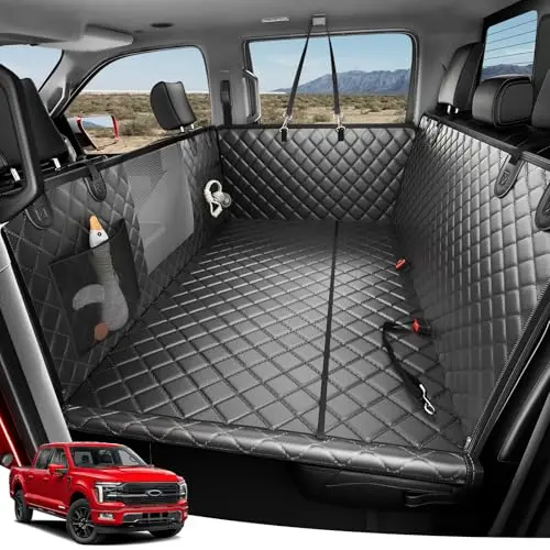 Zanch Heavy-Duty Dog Truck Seat Cover for Crew Cab
