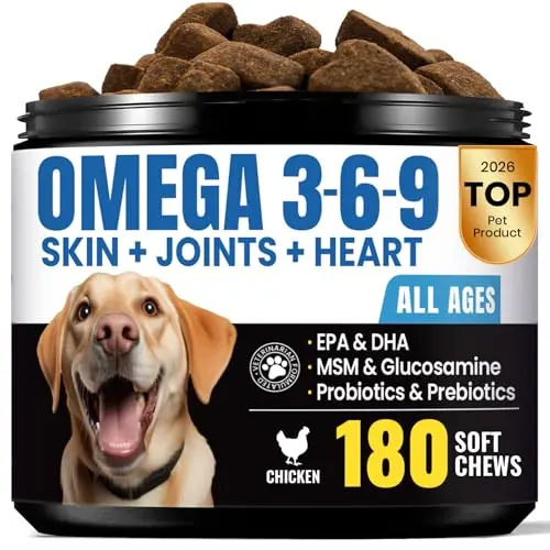 BuddyCheer Omega 3 fish oil chews for dogs