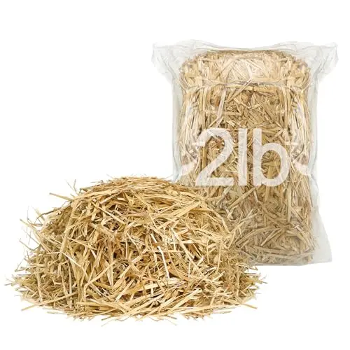 MEWTOGO 2-pound natural wheat straw bale for cat shelters