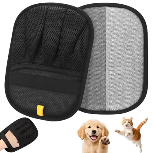 Bumilily electrostatic pet hair removal glove for couches and clothing