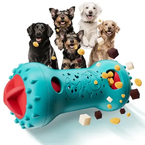 knitly Interactive Dog Toy with bone shape for treat dispensing