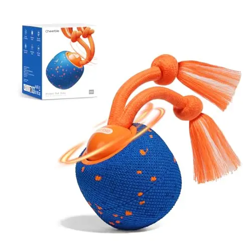 Cheerble Wicked Ball Rolly interactive dog ball with rope