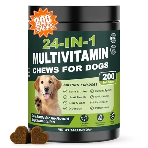 Tciika 24-in-1 dog vitamin chewable tablets