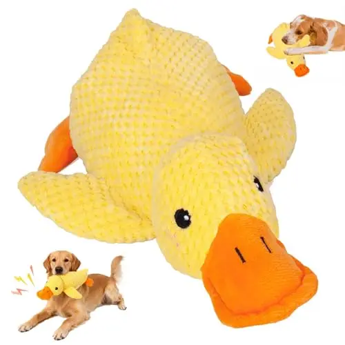Mellow Dog yellow duck-shaped calming toy for dog anxiety relief