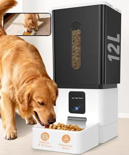 UTCG automatic dog feeder for large breeds with camera