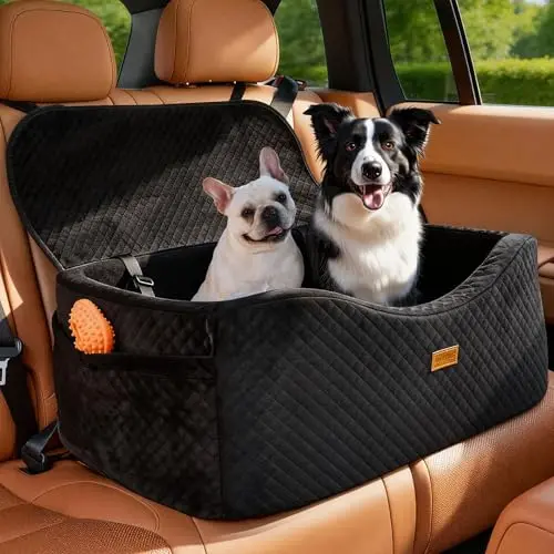 BLVRYVIO Dog Car Seat for large dogs up to 60 lbs