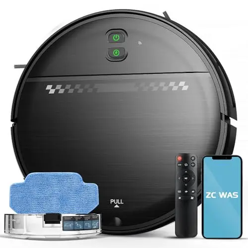 ZC WAS robot vacuum and mop combo in multicolor