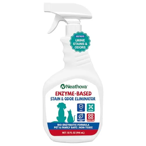 Neathova Stain & Strong Odor Eliminator clear spray bottle