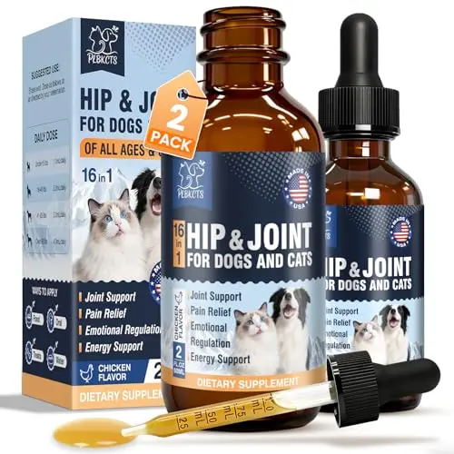 PLBKCTS 16-in-1 liquid glucosamine drops for dogs and cats