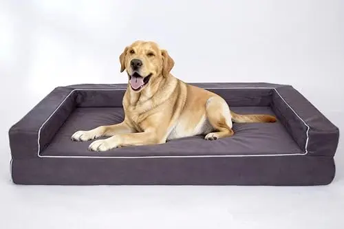 Mama halo bolster couch orthopedic dog bed with memory foam