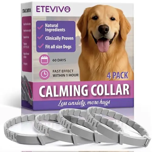 ETEVIVO grey calming collar for dogs with natural plant extracts