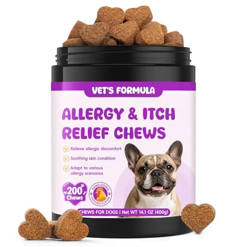 LHQR 200 Count Dog Allergy Chews for immune and skin support