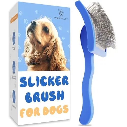 Worinkley professional pet doodle grooming slicker brush