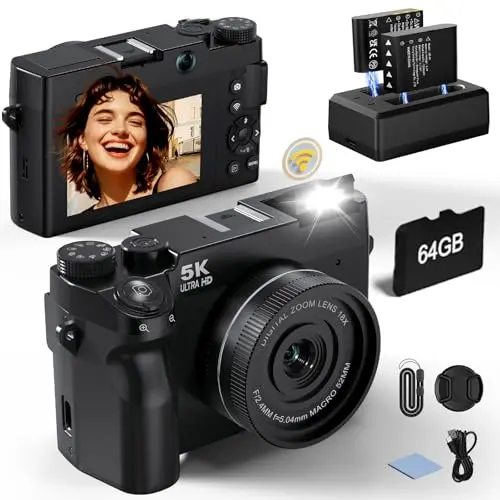 CITALEO 5K digital camera with 18x zoom, ideal for capturing pet details