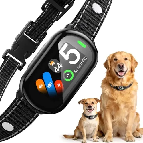 Zellar Smart Bark Collar with built-in bark counter for tracking progress