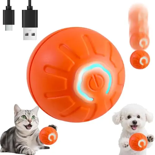 BIONEMAGILI orange small interactive pet ball