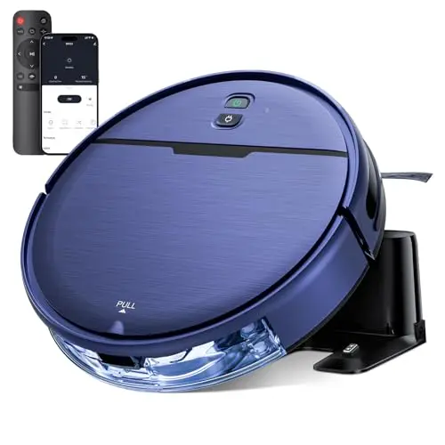 iMartine robot vacuum and mop combo in dragonfly-blue