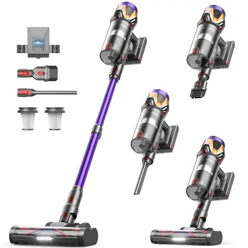 Besweep Grand H8 purple cordless vacuum with hurricane mode