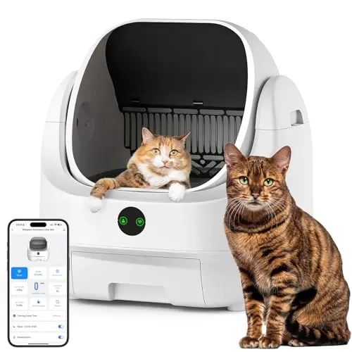 Ellenpent open-top automatic litter box with odor control