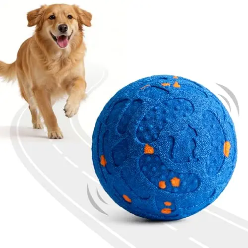 KITPLUS smart interactive dog ball with chew-proof shell