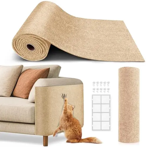 VIVOYAN self-adhesive cat scratch protector mat with bonus strips