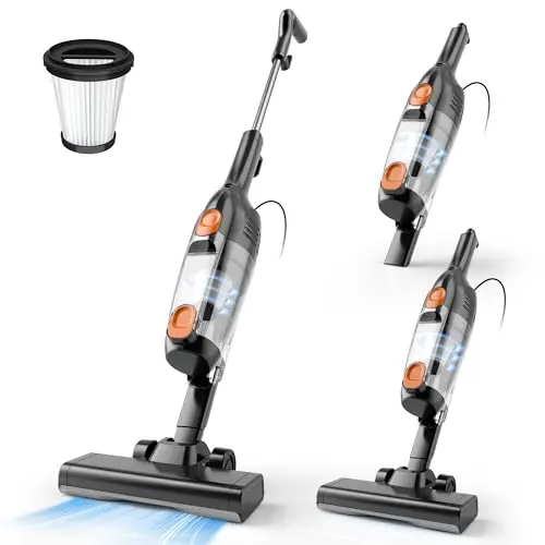 Vazone R6X corded stick vacuum cleaner in orange