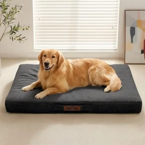 Sytopia chew proof dog bed with orthopedic foam for extra large dogs