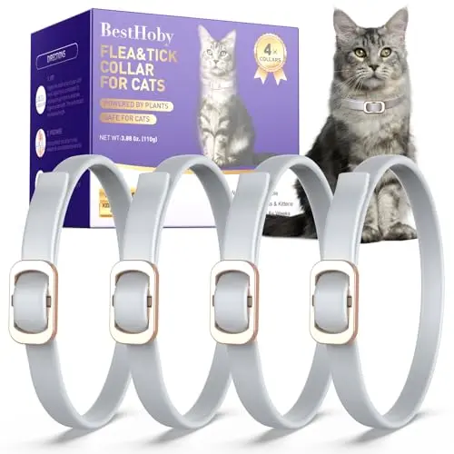 BestHoby gray flea collar with plant-powered formula