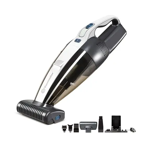 VACMASTER white cordless hand vacuum with motorized nozzle