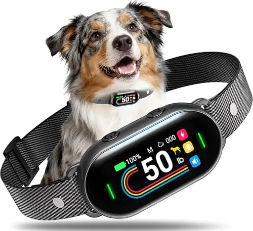 SKBAK Dog Bark Collar with TFT color screen in black