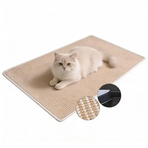 Petinstinct large beige sisal cat scratching mat
