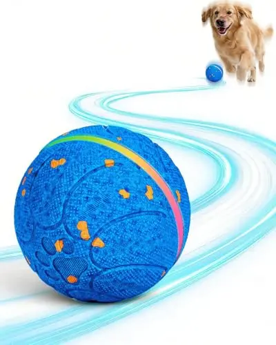 Osou blue automatic moving and bouncing dog ball