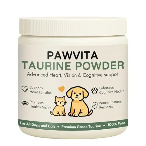 Pawvita Pure Taurine Powder for dogs and cats easy mix supplement